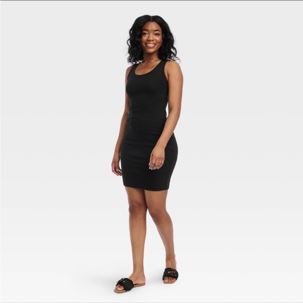 ✨NWT✨ Mini Bodycon Ribbed Dress by Universal Thread - Picture 2 of 5
